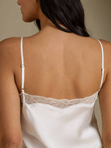 [Vit] SilkSilky-SE Spaghetti Strap Sweetheart Neck Nattlinne 005