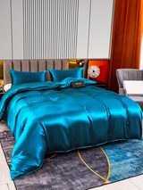 [Kungsblått] SilkSilky-SE 22Momme Rent Silke Bedding Set 002,