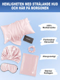 SilkSilky SE 19Momme Rent Silke Pillowcase Set Rosa 002