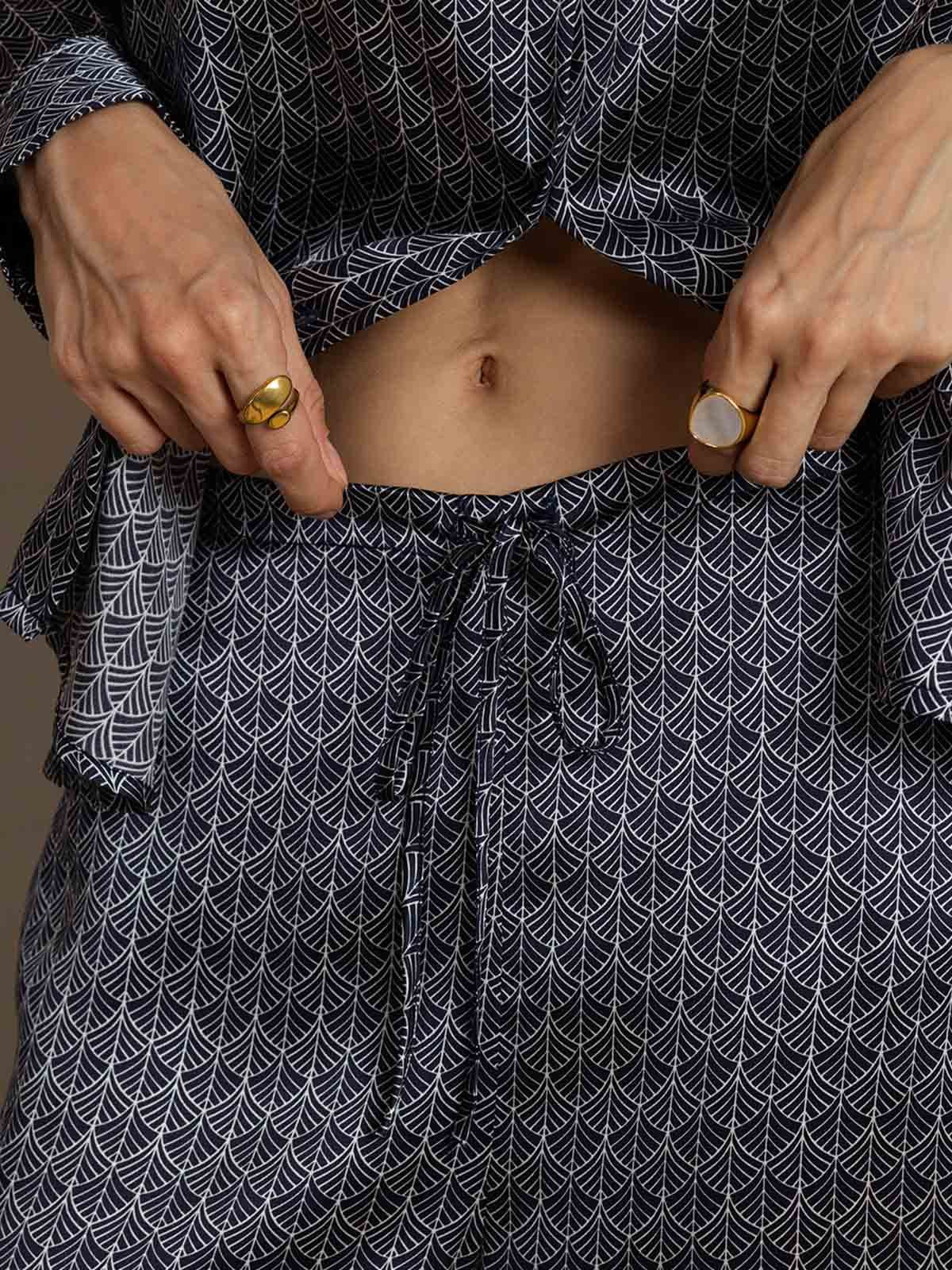 [MarinGinkgo] SilkSilky-SE 19Momme Silke Krage Women''s Outfit Sets 005