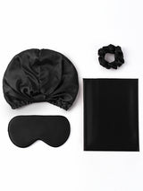 [Svart] SilkSilky-SE 19Momme Rent Silke Pillowcase Set 003