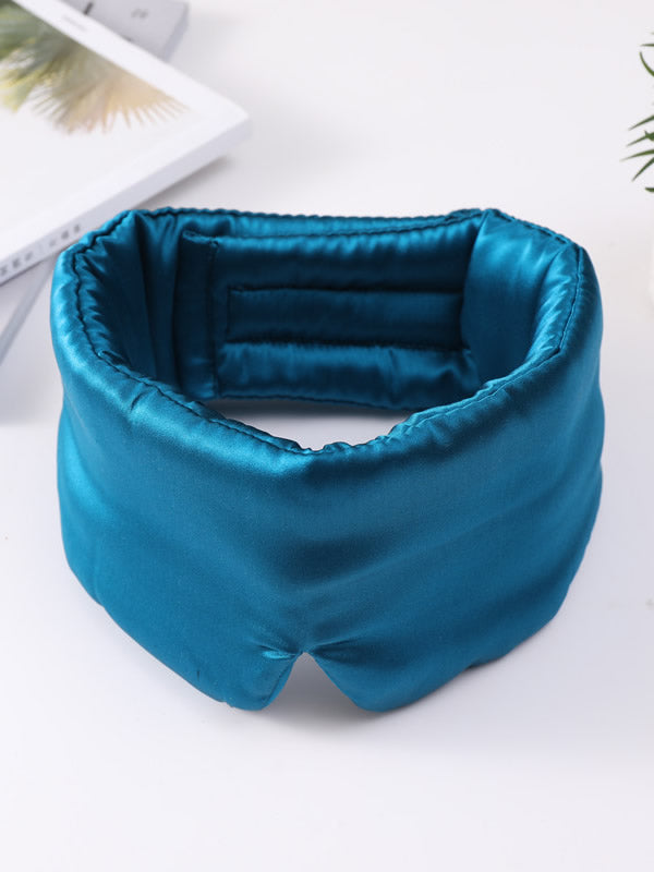 [Kungsblått] SilkSilky-SE 19Momme Rent Silke Eye Mask 005