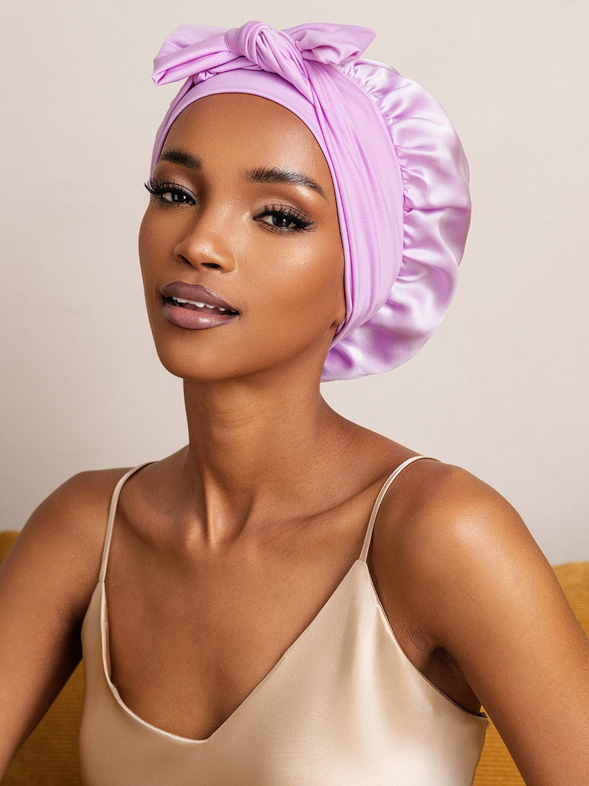 SilkSilky-SE Rent Silke Sleep Cap Lavendel 007