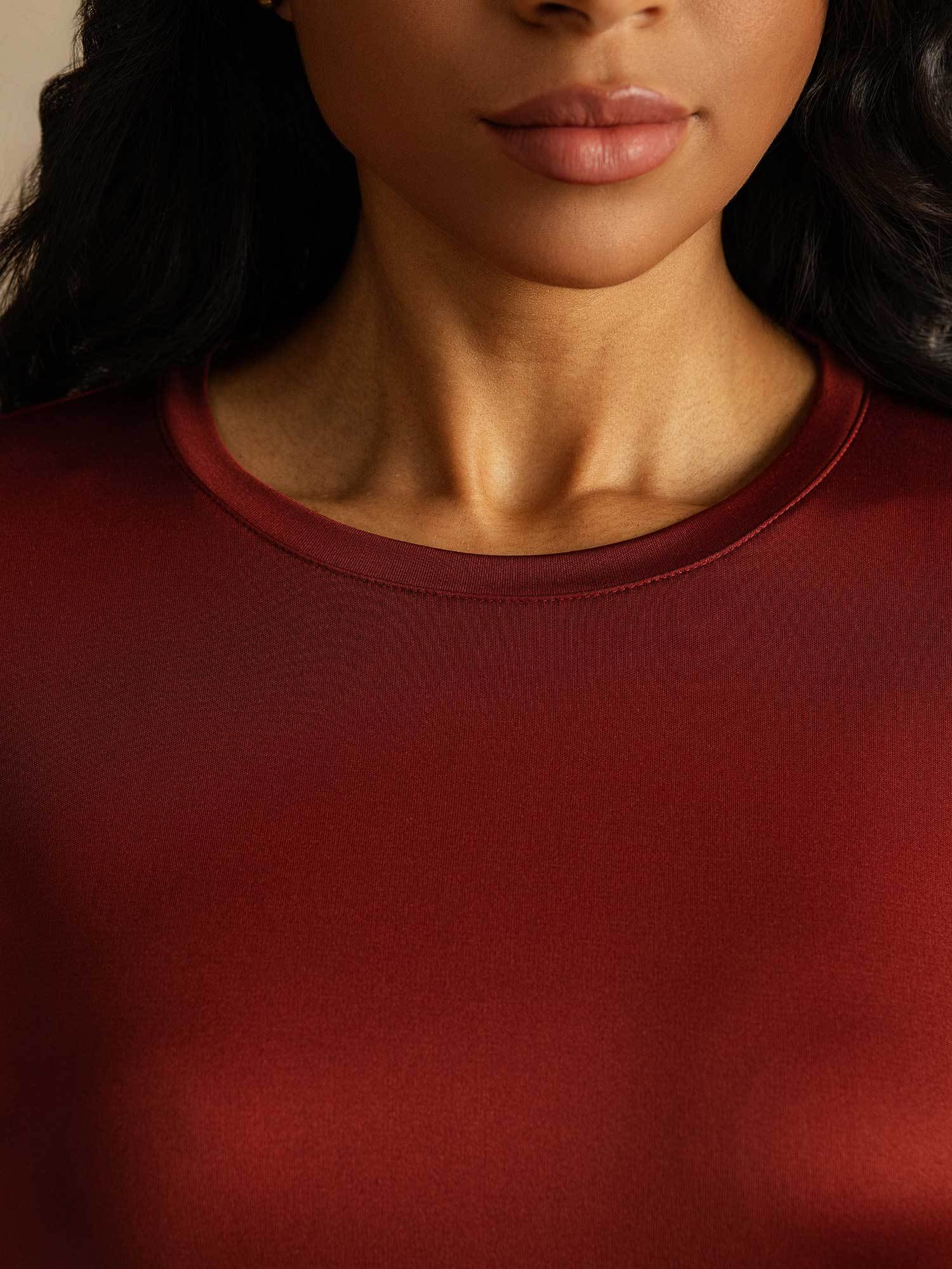 [Bränd Tegel] SilkSilky-SE Rent Silke Womens T-Shirt 004,