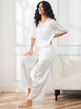 [Vit] SilkSilky-SE Half Sleeve Round Neck Dam Pyjama 007