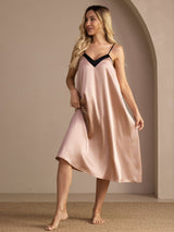 [Toscana] SilkSilky-SE Spaghetti Strap V Neck Nattlinne 003