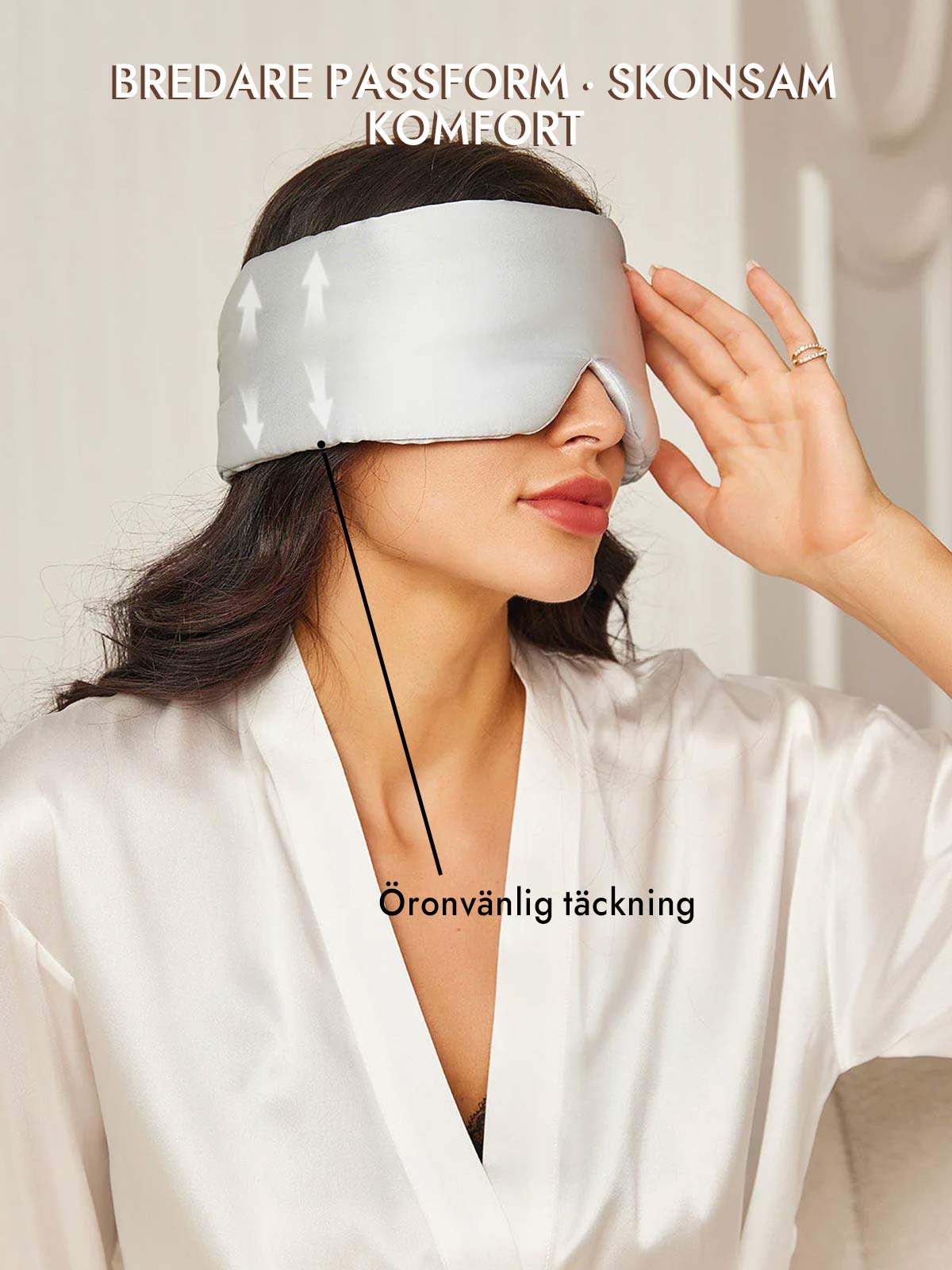 [Silver] SilkSilky-SE 19Momme Pure Silk Eye Mask 005