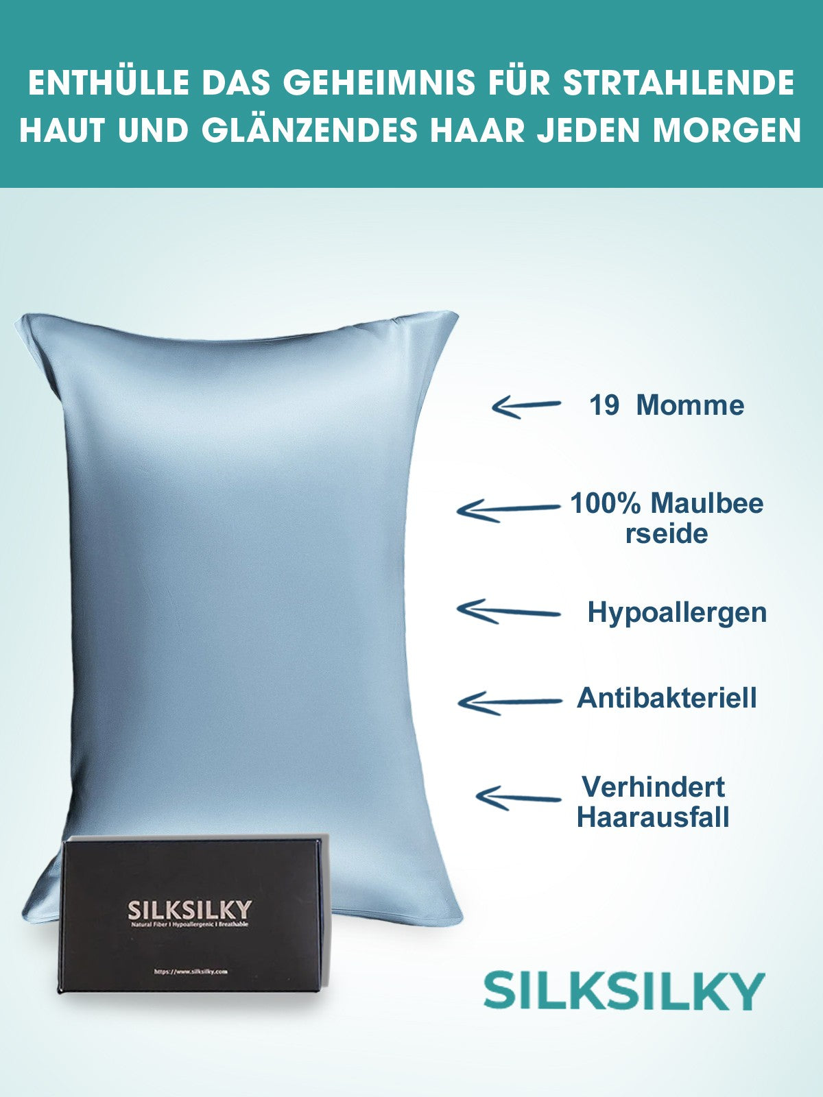 [Kaffe] SilkSilky-SE 19Momme Rent Silke Pillowcase 006