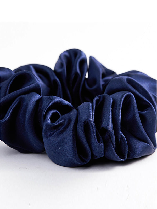 SilkSilky SE الحرير الخالص Scrunchie Mörkblå 005