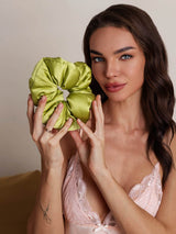 [Grön] SilkSilky-SE Scrunchie 003