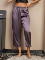 [Lila Grå] SilkSilky-SE Women's Sleep Pants 001
