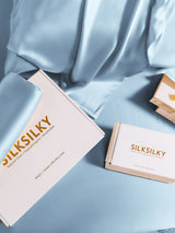 [Ljusblå] SilkSilky-SE 19Momme Rent Silke Pillowcase 007
