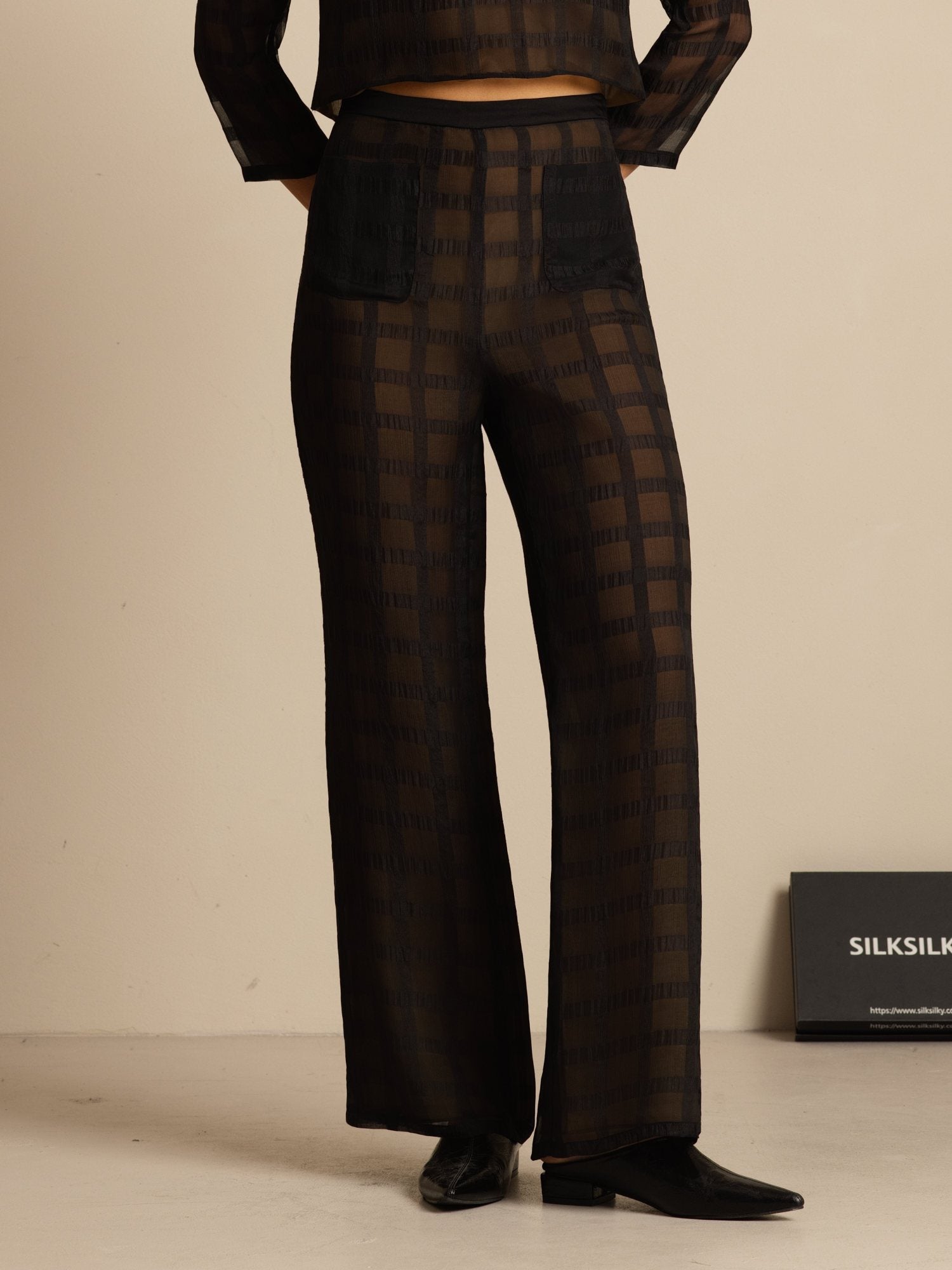 [Svart] SilkSilky-SE Womens Pants 001