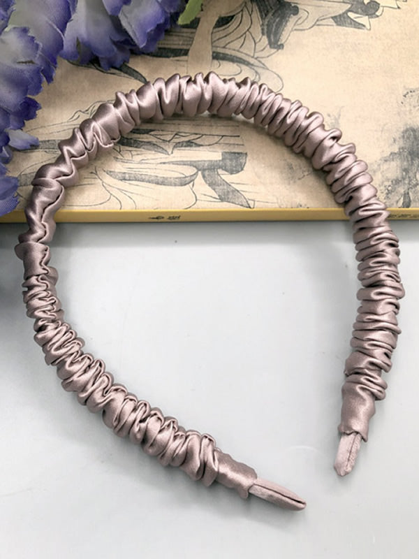 [Blek Mauve] SilkSilky-SE 19Momme Rent Silke Scrunchie 003