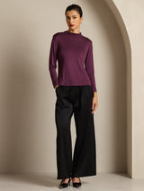 [Lila] SilkSilky-SE Rent Silke Womens T-Shirt 008