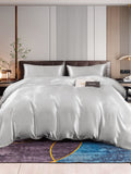 SilkSilky SE 22Momme Rent Silke Bedding Set Silver 001