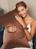 SilkSilky SE 19Momme Rent Silke Pillowcase Set Kaffe 001