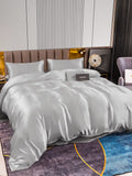 SilkSilky SE 22Momme Rent Silke Bedding Set Silver 003