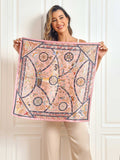 SilkSilky SE Rent Silke Scarf Rosa 003