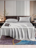 SilkSilky SE 22Momme Rent Silke Bedding Set Silver 001