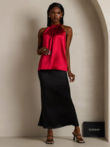[Vin] SilkSilky-SE Sleeveless Halter Dam T-Shirt 003