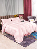 SilkSilky SE 22Momme Rent Silke Bedding Set Rosa 002