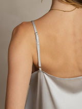 [Silver] SilkSilky-SE Spaghetti Strap Cami Toppar 006