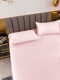 SilkSilky SE 19Momme Rent Silke Bedding Set Rosa 003