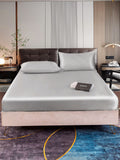 SilkSilky SE 22Momme Rent Silke Bedding Set Silver 001