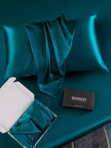 [Kungsblått] SilkSilky-SE 22Momme Rent Silke Pillowcase 005