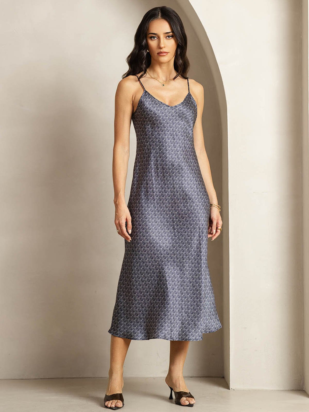 [Marin Ginkgo] SilkSilky-SE 19Momme Silke Dress 004