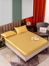 [Champagne] SilkSilky-SE 25Momme Bäddset 001