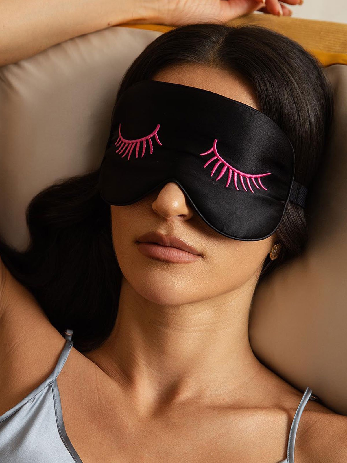 [RosaÖgonfransar] SilkSilky-SE Rent Silke Eye Mask 002