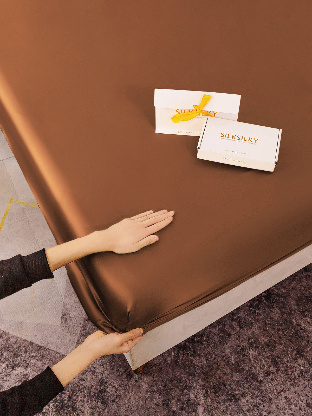 [Kaffe] SilkSilky-SE 19Momme Rent Silke Sheet 003