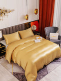 SilkSilky SE 19Momme Rent Silke Bedding Set Champagne 004