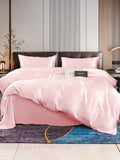 SilkSilky SE 22Momme Rent Silke Bedding Set Rosa 001