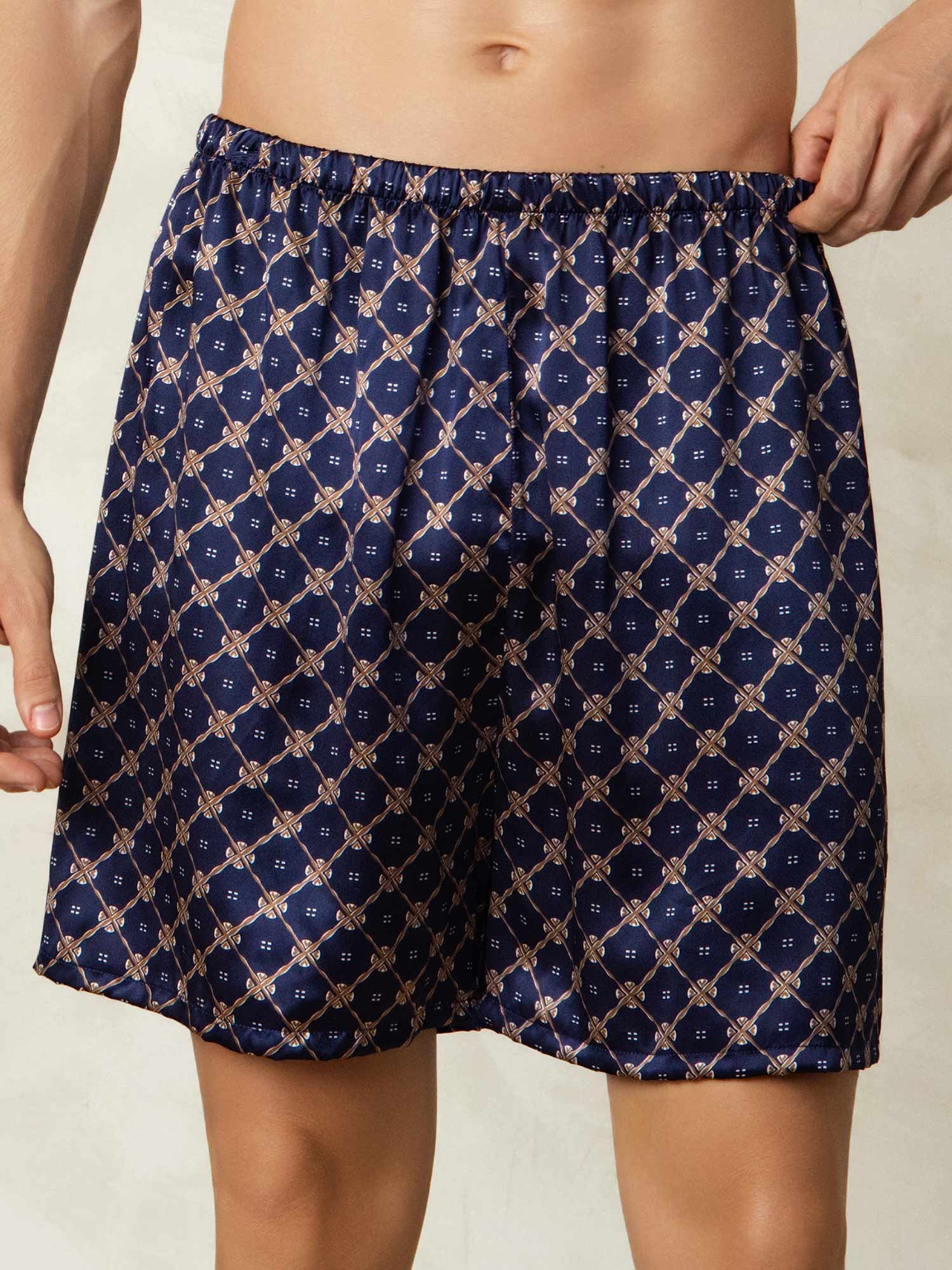 [Marin Kedja] SilkSilky-SE 19Momme Mens Sleep Bottoms 005