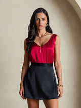 [Vin] SilkSilky-SE Sleeveless V Neck Cami Toppar 003