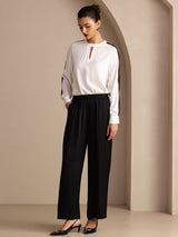 [Svart] SilkSilky-SE Womens Pants 005