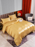 SilkSilky SE 22Momme Rent Silke Bedding Set Champagne 003