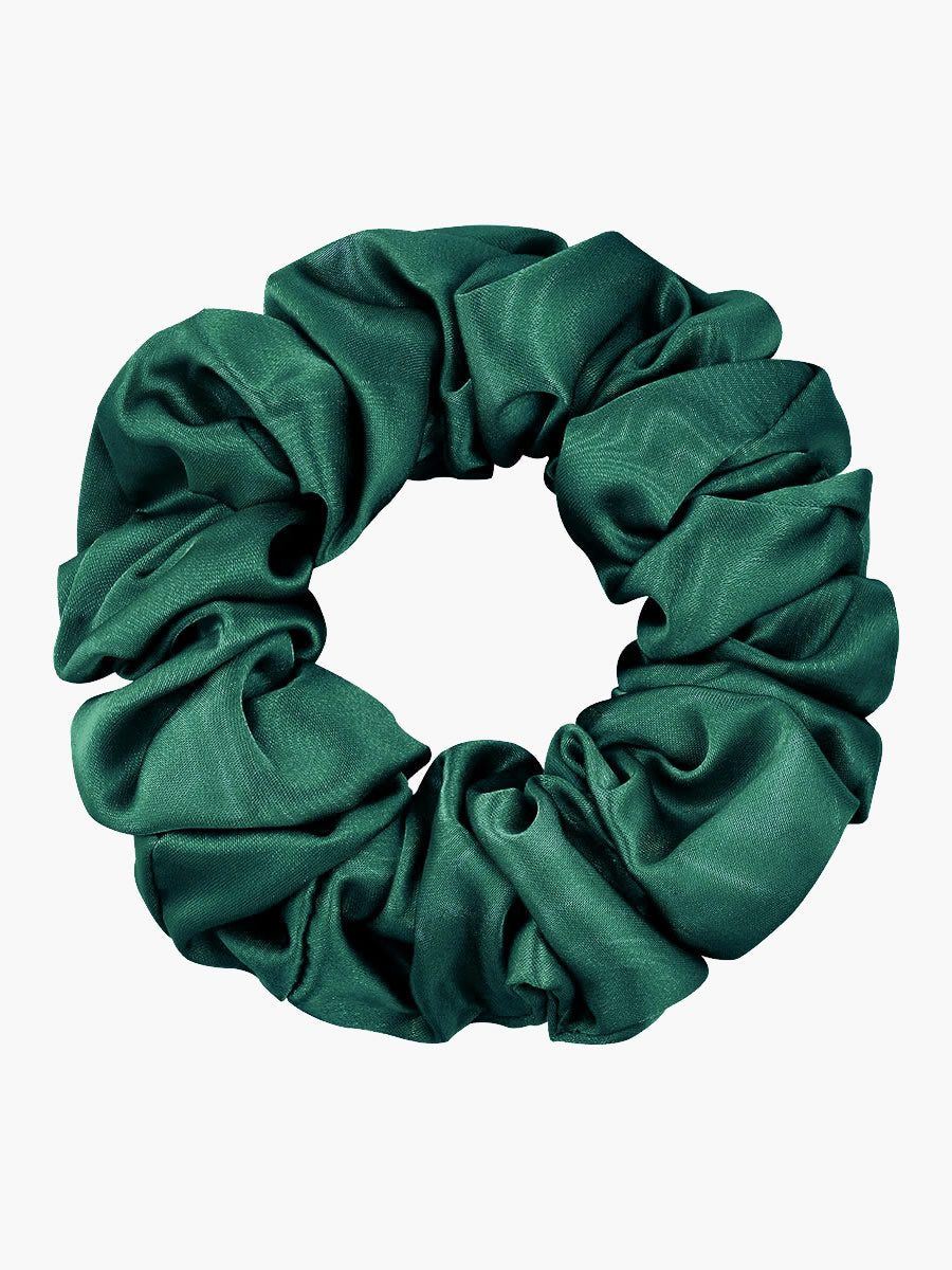 SilkSilky SE الحرير الخالص Scrunchie Mörkgrön 004