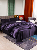 [Mörklila] SilkSilky-SE 25Momme Rent Silke Bedding Set 002