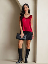[Vin] SilkSilky-SE Sleeveless V Neck Cami Toppar 007