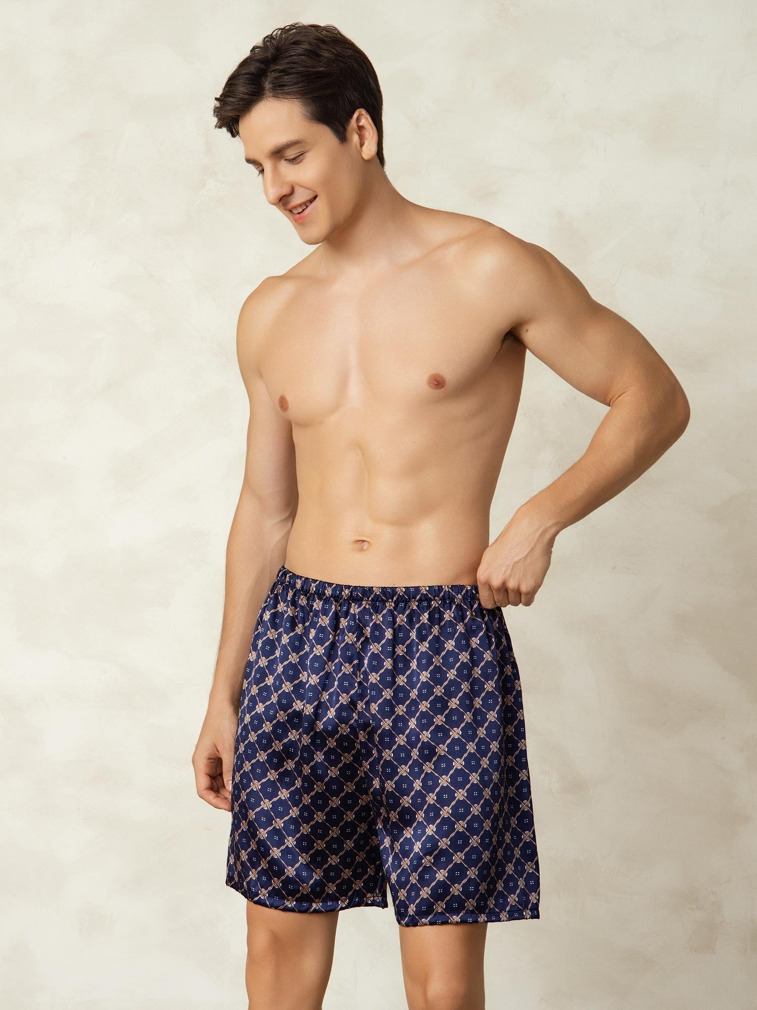 [Marin Kedja] SilkSilky-SE 19Momme Mens Sleep Bottoms 007