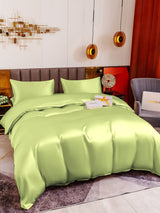 [Mintgrön] SilkSilky-SE 19Momme Rent Silke Bedding Set 005