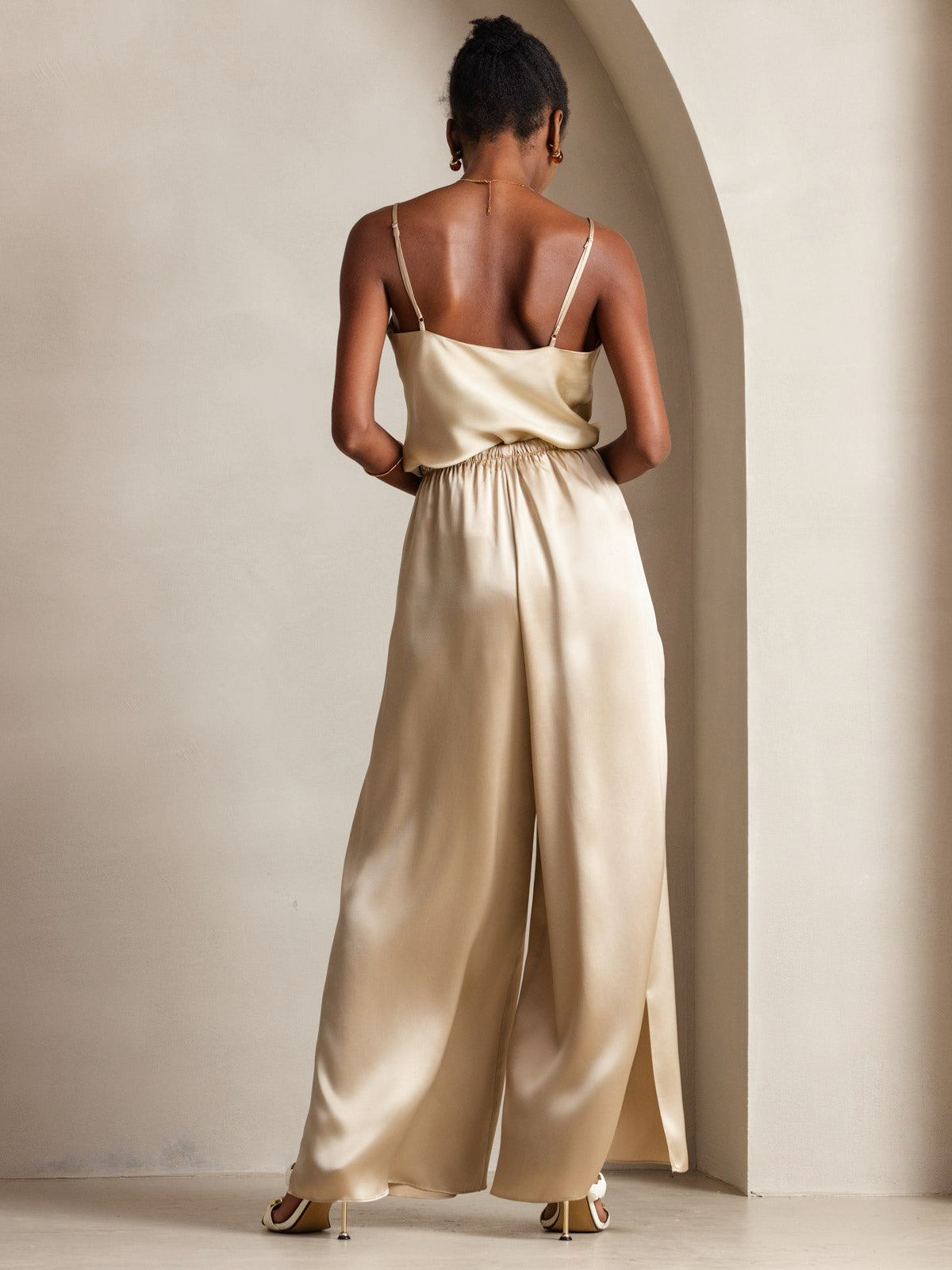 [Champagne] SilkSilky-SE Rent Silke Camisoles 004