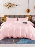 SilkSilky SE 19Momme Rent Silke Bedding Set Rosa 001