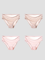 [Beige+Ljusrosa] SilkSilky-SE Silke Stickad Panty 003