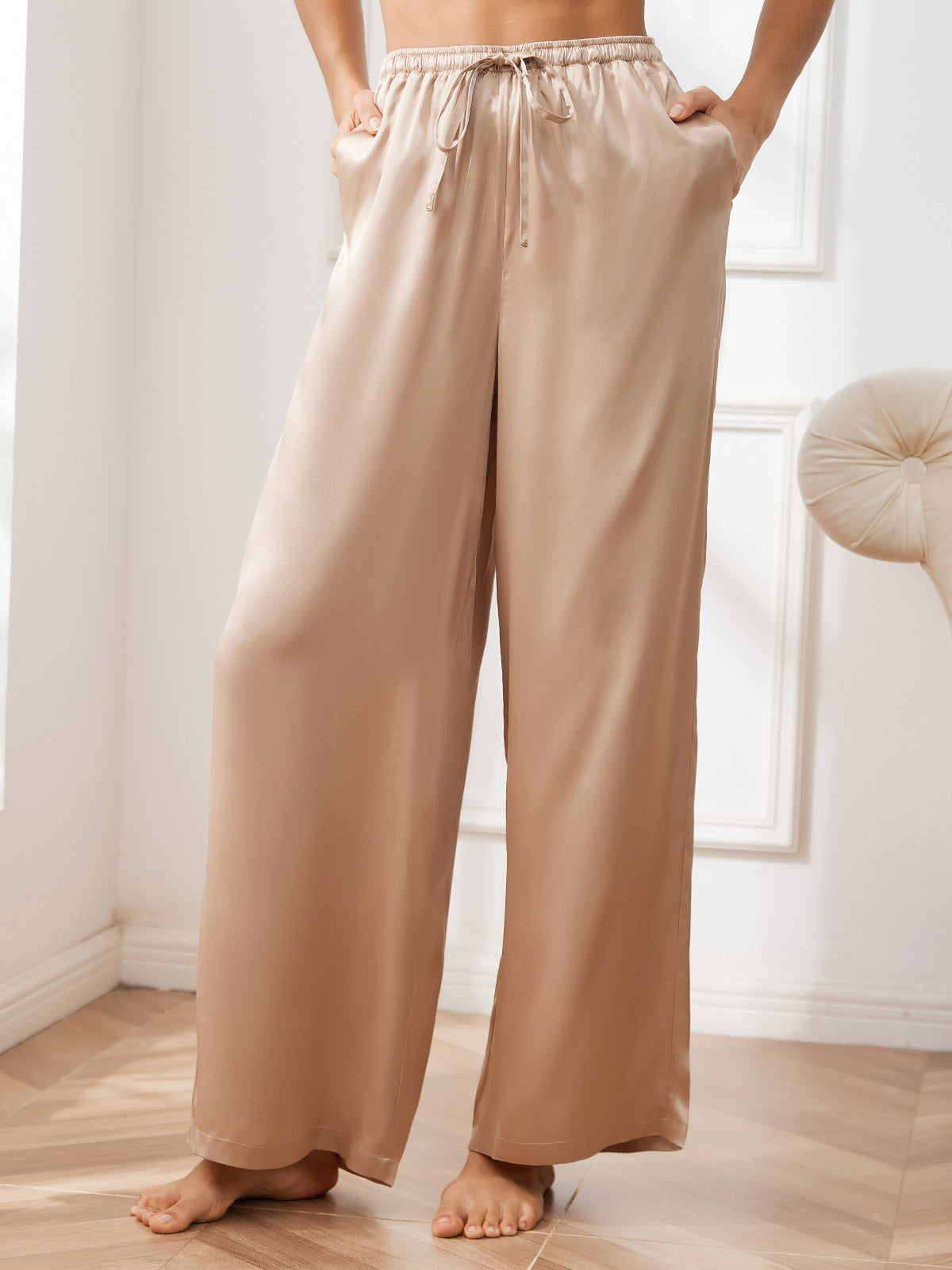 [Champagne] SilkSilky-SE Rent Silke Womens Pants 003