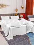 SilkSilky SE 19Momme Rent Silke Bedding Set Vit 003